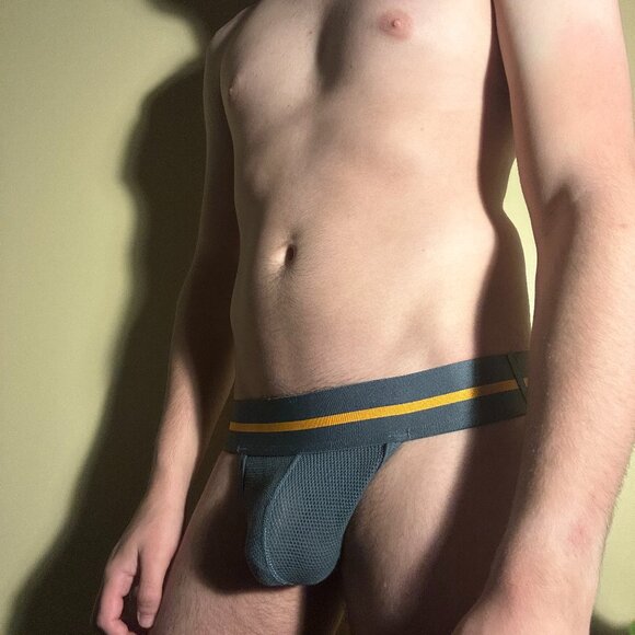 C-IN2 Men's Scrimmage Thong (Small, Channing Charcoal) - Picture 2 of 8